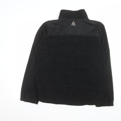 Reebok Women's Black Fleece Zip Jacket Size L Sports Outdoor