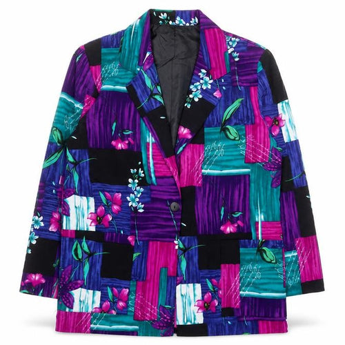 BFA Classics Womens Multicoloured Floral Single-Breasted Blazer Size L