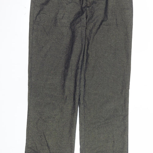 Ascari Women's Grey Chino Trousers Size 14 Stretch Cotton Blend