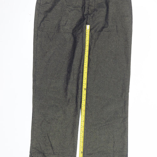 Ascari Women's Grey Chino Trousers Size 14 Stretch Cotton Blend