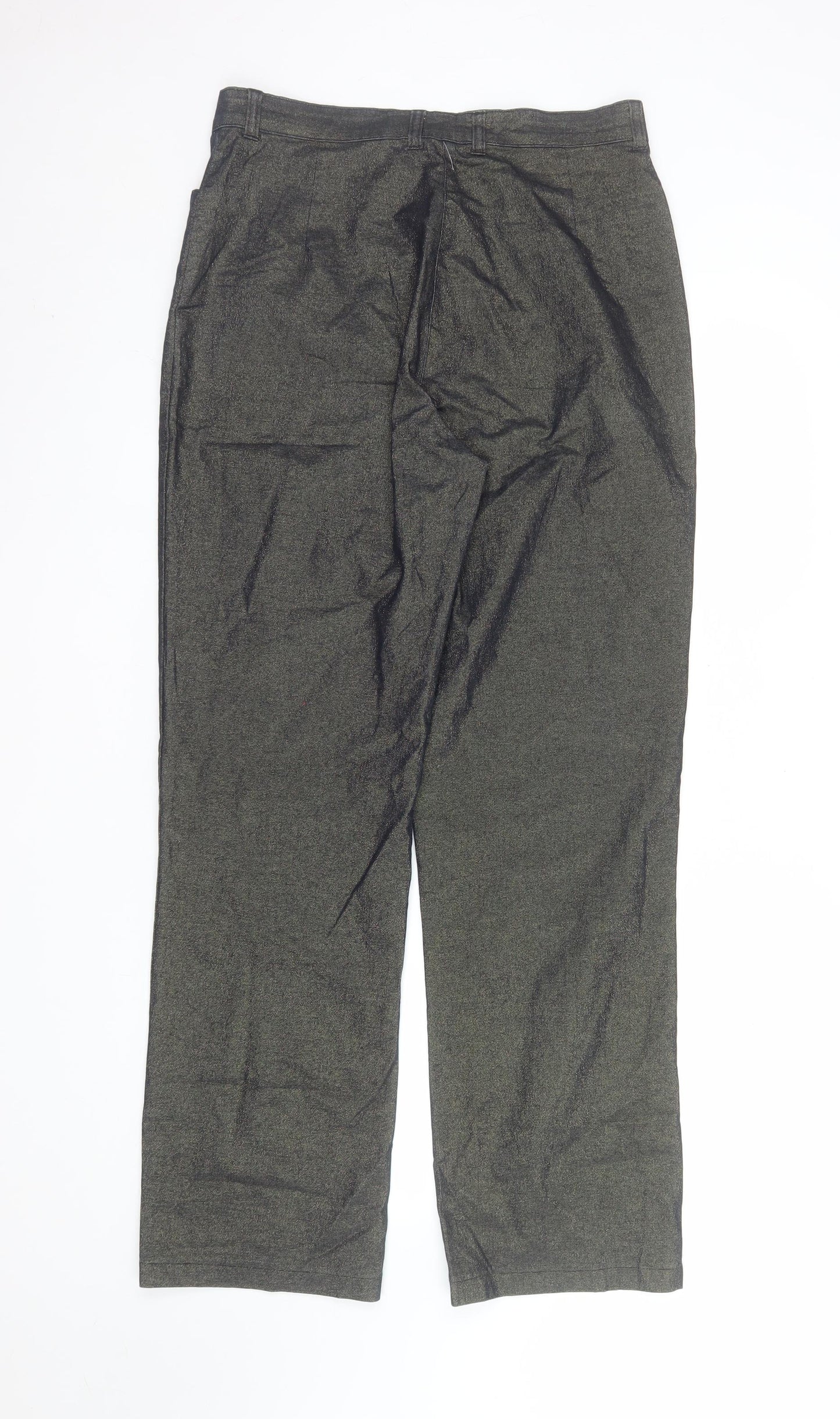 Ascari Women's Grey Chino Trousers Size 14 Stretch Cotton Blend