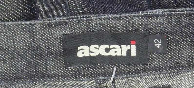 Ascari Women's Grey Chino Trousers Size 14 Stretch Cotton Blend