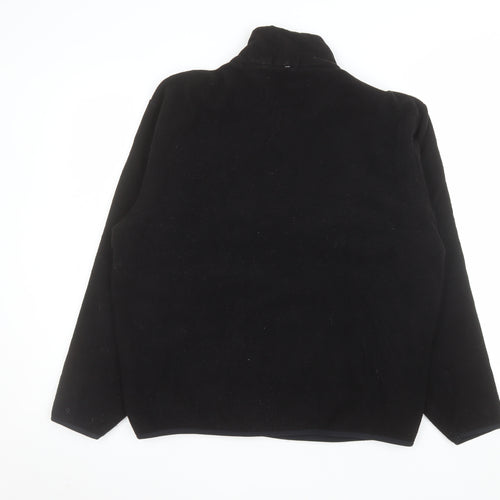Nautica Men's Black Fleece 1/4 Zip Pullover Sweatshirt M
