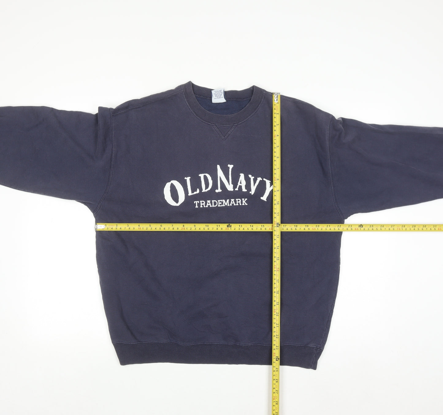 Old Navy Men's Blue Pullover Crew Neck Graphic Sweatshirt Size M