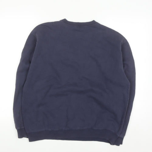 Old Navy Men's Blue Pullover Crew Neck Graphic Sweatshirt Size M