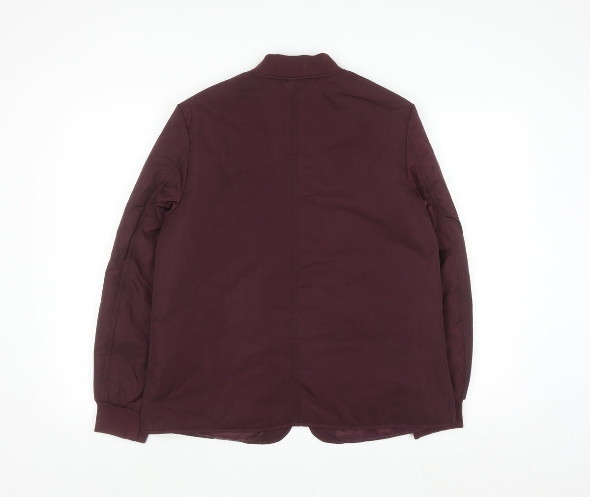 Marks and Spencer Womens Red Bomber Jacket Size 12 Shower Resistant