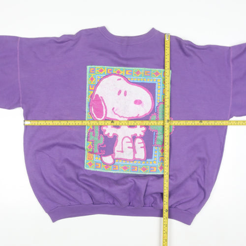 St. Bernard Women’s Purple Snoopy Graphic Pullover Sweatshirt Size 18-20