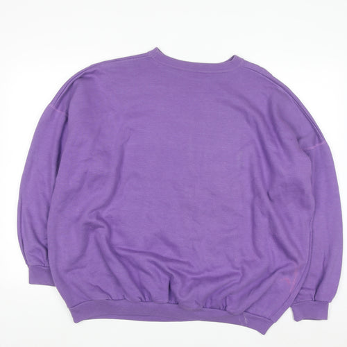 St. Bernard Women’s Purple Snoopy Graphic Pullover Sweatshirt Size 18-20