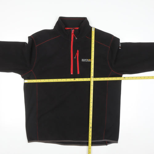 Regatta Men's Black XL Fleece Pullover Sweatshirt 1/4 Zip Outdoor