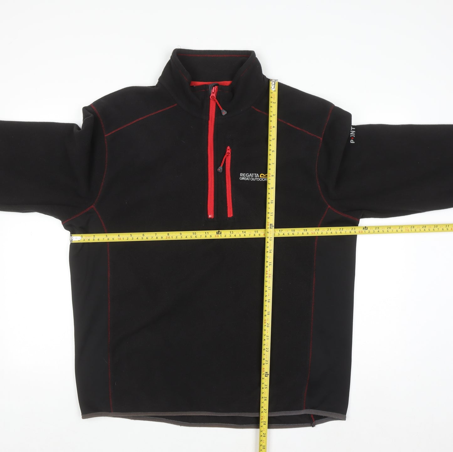 Regatta Men's Black XL Fleece Pullover Sweatshirt 1/4 Zip Outdoor
