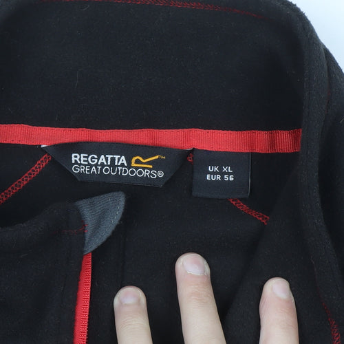 Regatta Men's Black XL Fleece Pullover Sweatshirt 1/4 Zip Outdoor