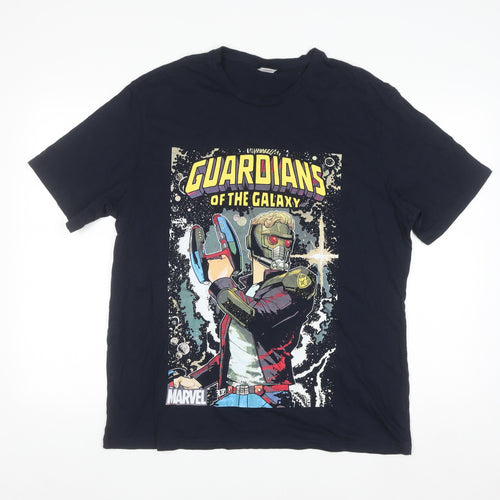 George Marvel Guardians of the Galaxy Navy T-Shirt Mens XL Cotton