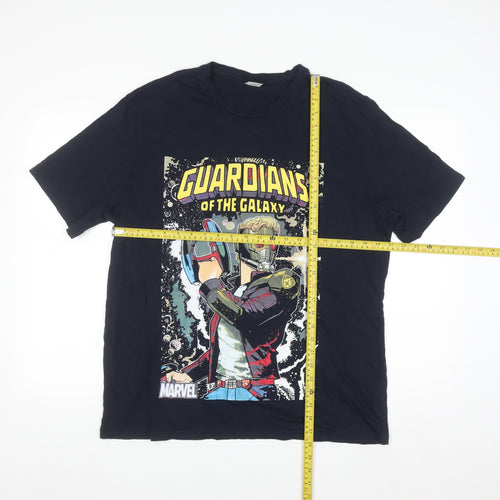 George Marvel Guardians of the Galaxy Navy T-Shirt Mens XL Cotton