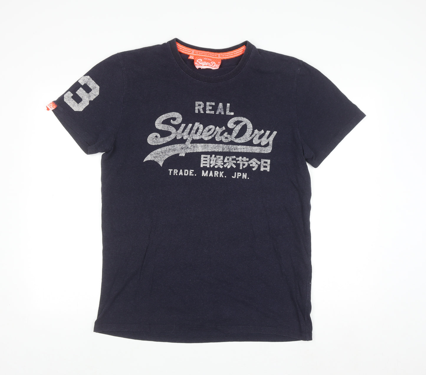 Superdry Men's Blue XL Vintage Graphic Print T-Shirt