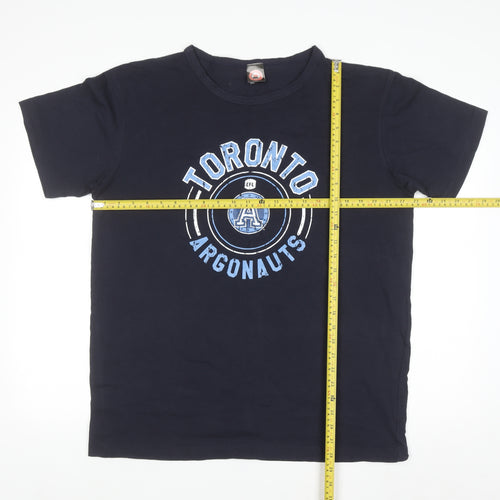 Sogo Mens Navy Toronto Argonauts Graphic Print Cotton T-Shirt XL