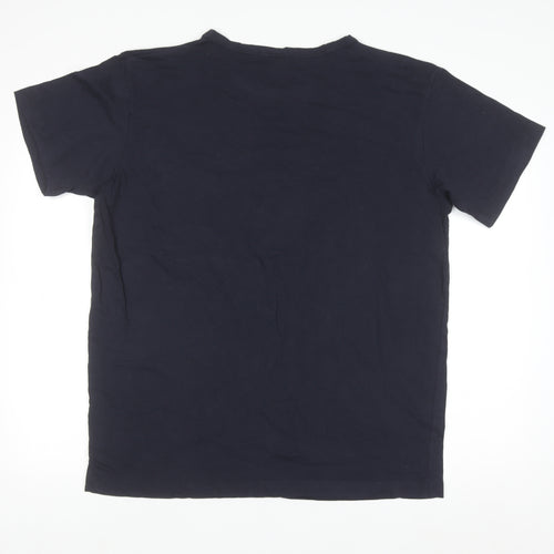 Sogo Mens Navy Toronto Argonauts Graphic Print Cotton T-Shirt XL