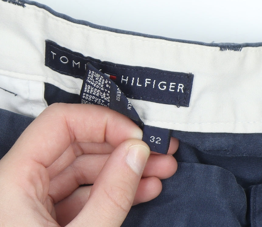 Tommy Hilfiger Men's Blue Chino Shorts Size 32 Regular Fit