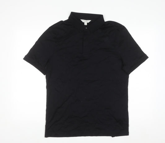 Marks and Spencer Autograph Men's Black Supima Cotton Polo Shirt M