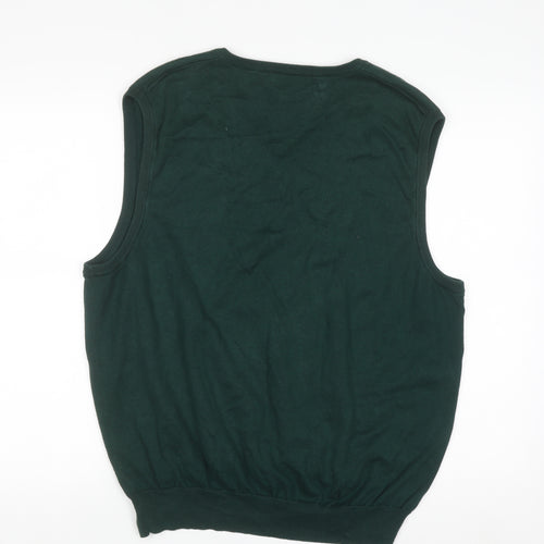 Ralph Lauren Polo Golf Mens Green Cotton Sleeveless V-Neck Vest XL