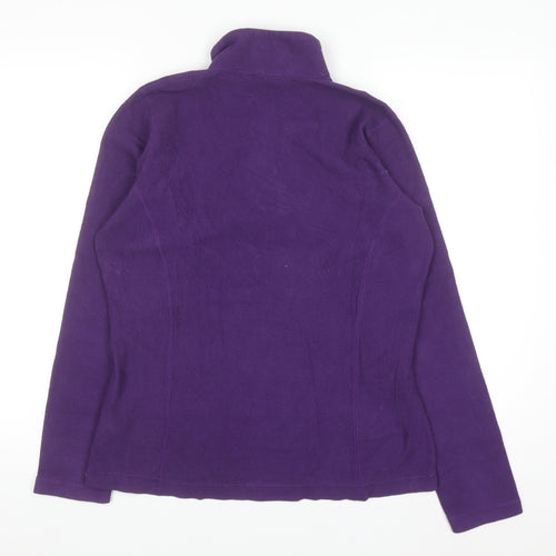 Helly Hansen Women's Purple Fleece Pullover Sweatshirt L 1/2 Zip