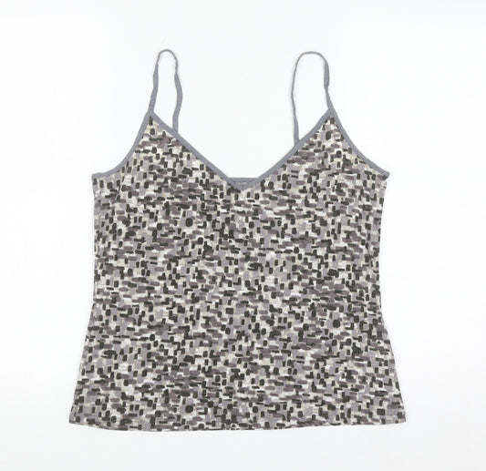 Marks and Spencer Women Grey Geometric Camisole Top Size 14