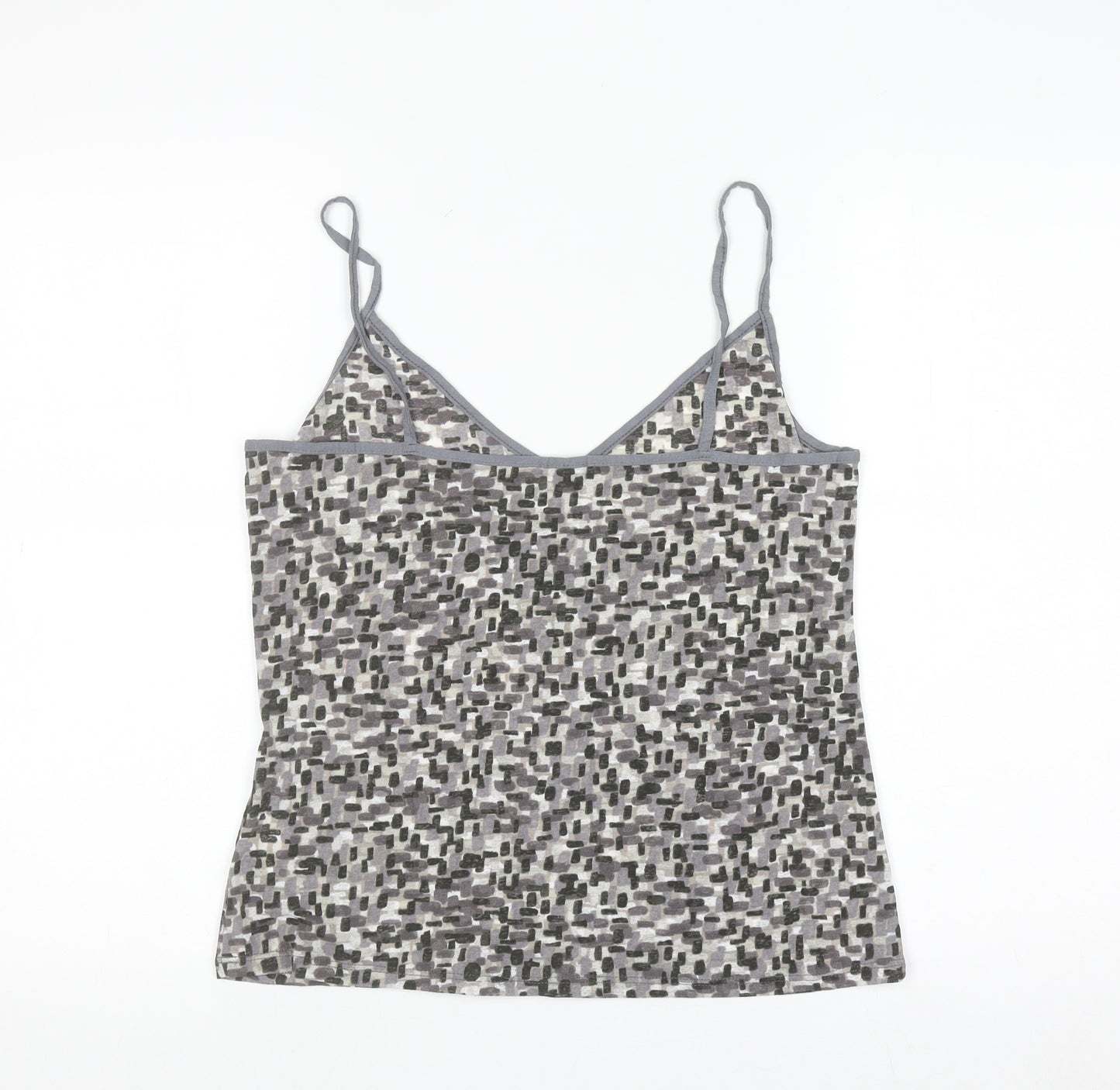 Marks and Spencer Women Grey Geometric Camisole Top Size 14