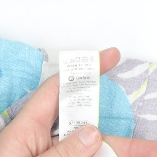 Marks and Spencer Per Una Women's Multicoloured Size 18 Floral A-Line Linen Skirt