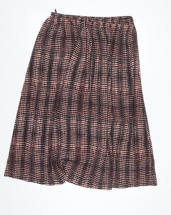Marks and Spencer Per Una Women’s Multicoloured Midi A-Line Skirt Size 14