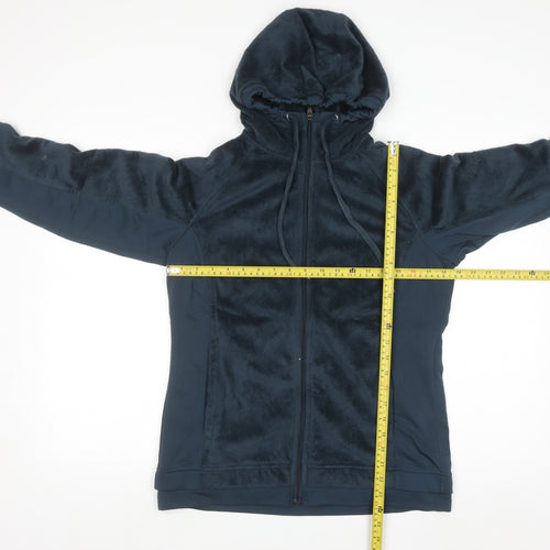 Columbia Womens Navy Full Zip Hooded Fleece Jacket Size M