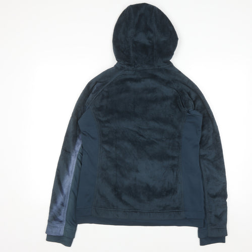 Columbia Womens Navy Full Zip Hooded Fleece Jacket Size M