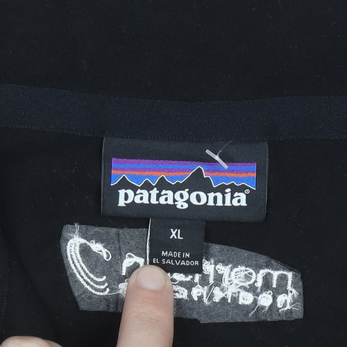 Patagonia Men’s Black XL Fleece 1/2 Zip Pullover Sweatshirt