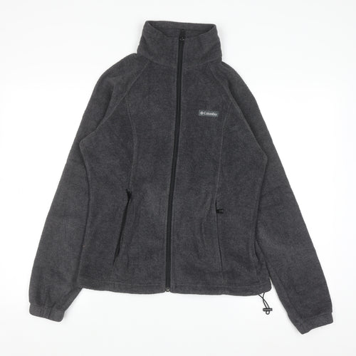 Columbia Women's Grey Full Zip Fleece Sweatshirt M
