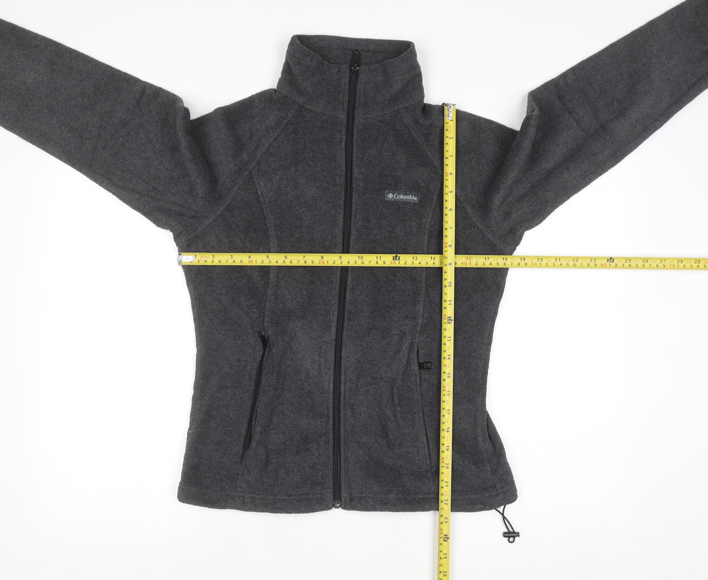 Columbia Women's Grey Full Zip Fleece Sweatshirt M