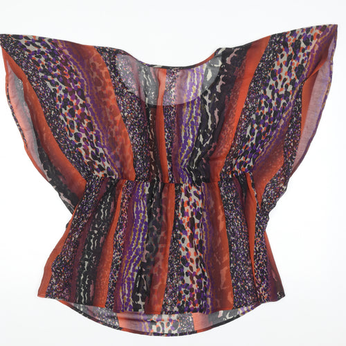 Marks and Spencer Per Una Women's Multicoloured Chiffon Tunic Blouse Size 14