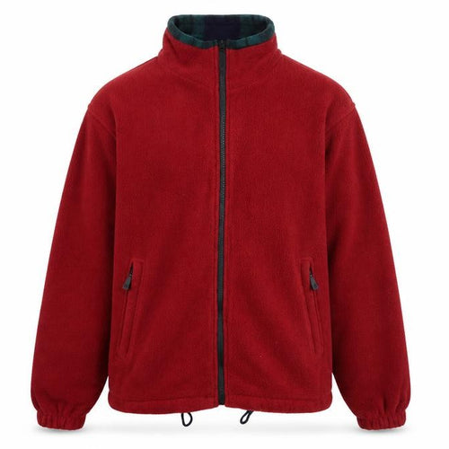 Country Trader Men's Red Fleece Full Zip Jacket Size S