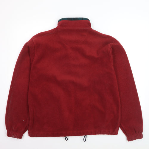 Country Trader Men's Red Fleece Full Zip Jacket Size S