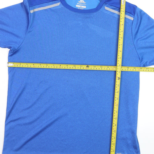 Trespass Mens Blue Duoskin Short Sleeve Sports T-Shirt M
