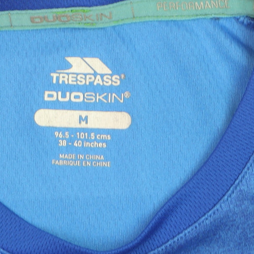 Trespass Mens Blue Duoskin Short Sleeve Sports T-Shirt M