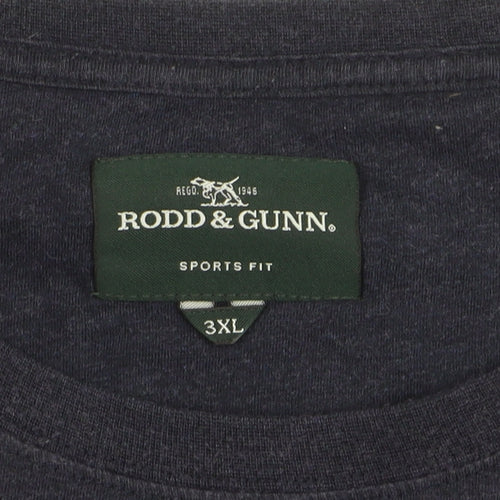 Rodd & Gunn Men's Blue 3XL Sports Fit Cotton T-Shirt