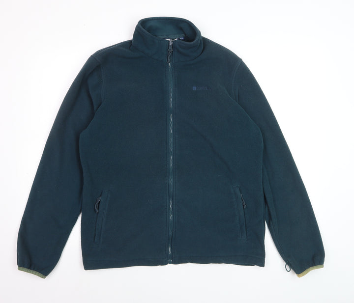 Mountain Warehouse Men’s Blue Fleece Zip Jacket Size L Outdoor Warm