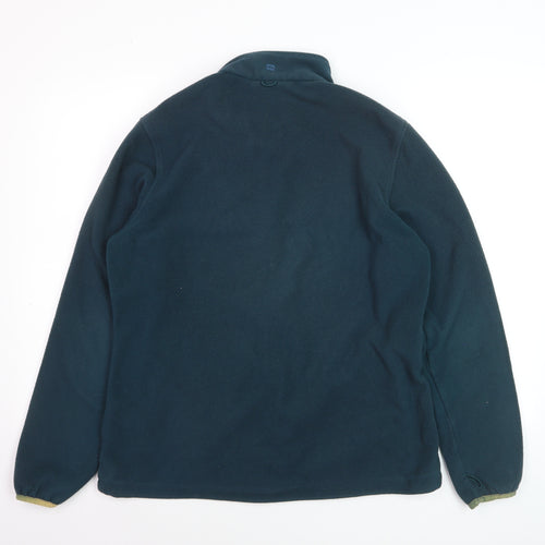 Mountain Warehouse Men’s Blue Fleece Zip Jacket Size L Outdoor Warm