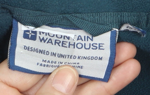 Mountain Warehouse Men’s Blue Fleece Zip Jacket Size L Outdoor Warm