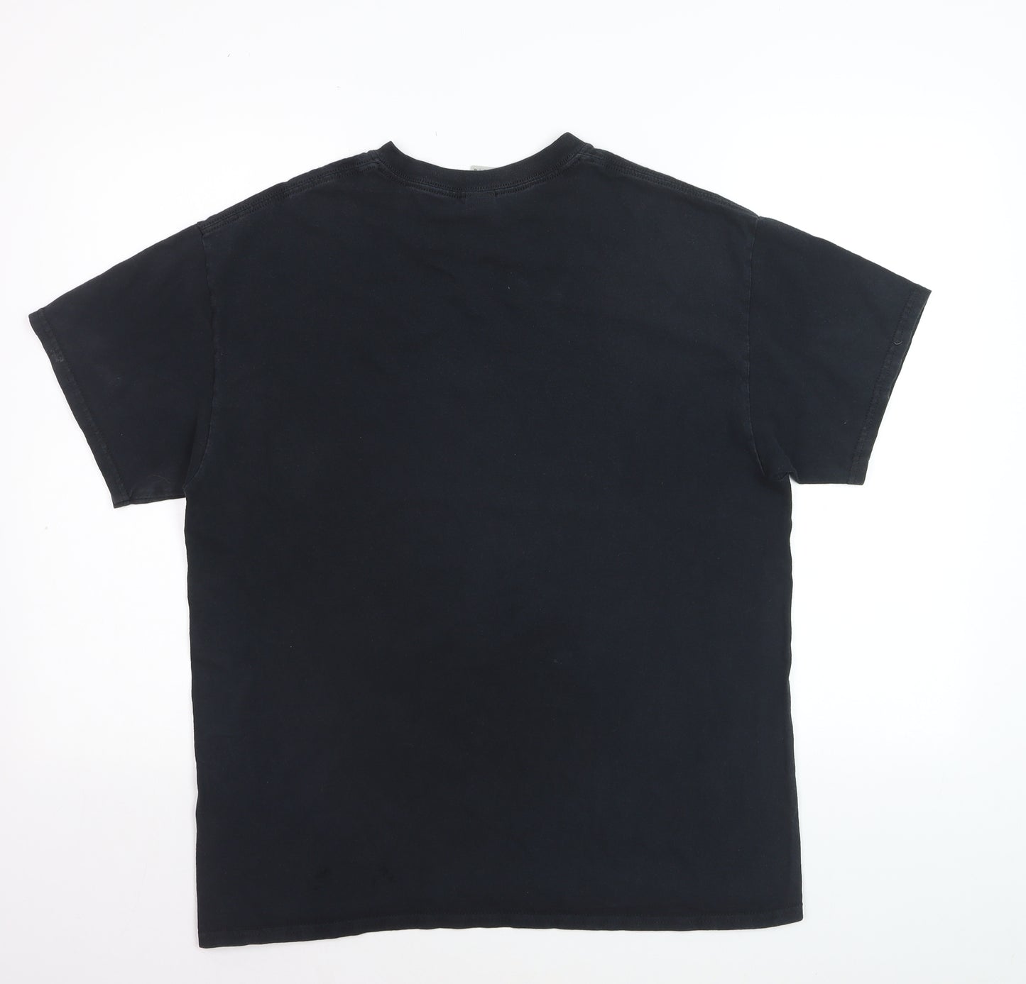 Gildan Men's Black Manchester United Graphic T-Shirt Size L