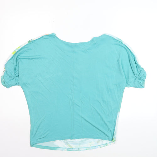 Next Women’s Blue Abstract Tunic Blouse Size 8 Short Sleeve