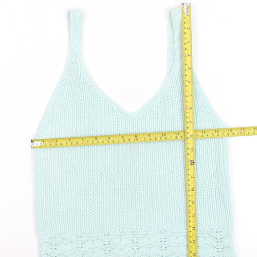 New Look Women's Mint Green Knit Camisole Tank Top Size 12