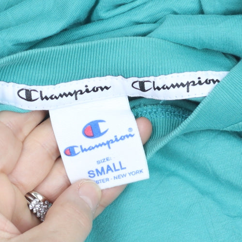 Champion Men's Green Long Sleeve Cotton Casual Top Size S