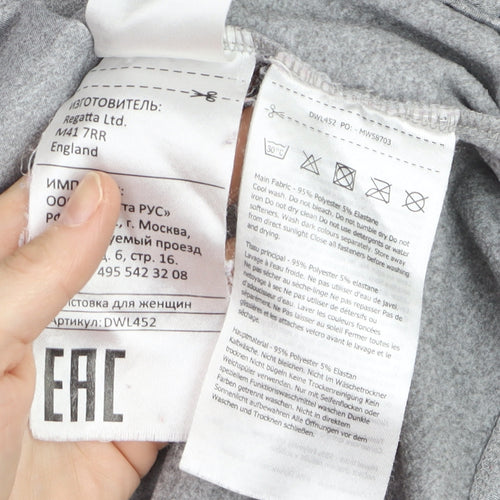 Dare 2B Women's Grey 1/4 Zip Pullover Sweatshirt UK 20