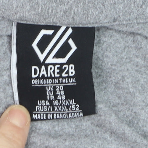 Dare 2B Women's Grey 1/4 Zip Pullover Sweatshirt UK 20
