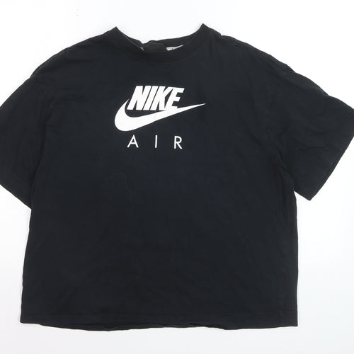 Nike Men's Black Air Graphic T-Shirt M Short Sleeve Crew Neck