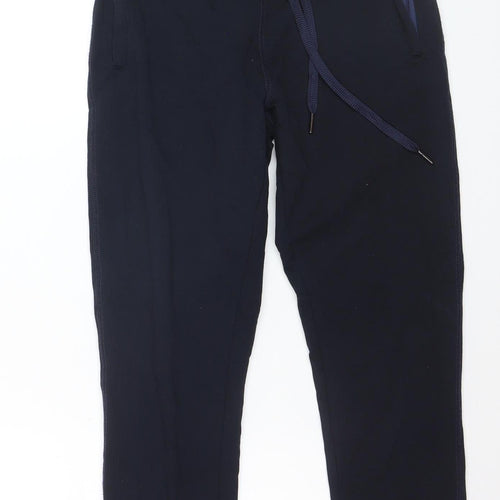 Adidas Boys Blue Jogger Activewear Trousers L Cotton Fleece